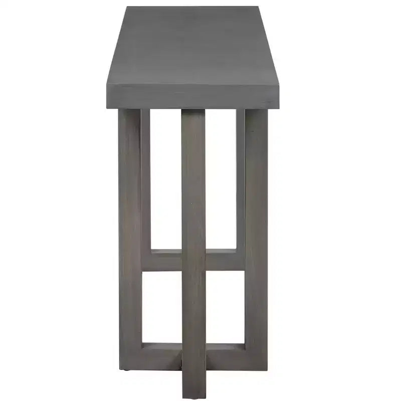 Okak 63IN Consolle Moderna con Gambe in Legno Massello, Elegante Tavolo da Ingresso con Piano Spesso, Tavolo da Corridoio per Soggiorno, Camera da Letto