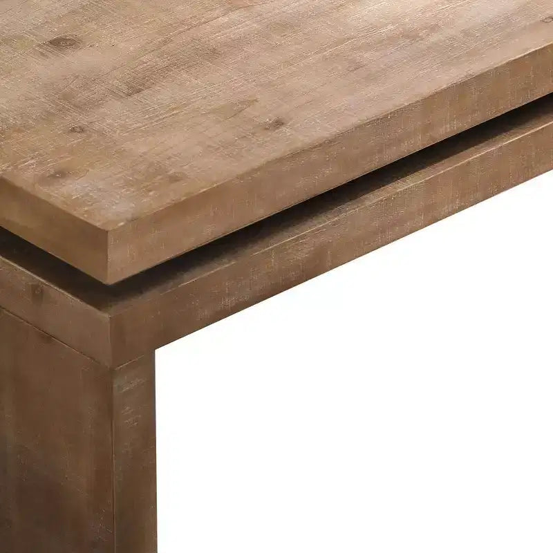 Tavolino da Caffè Rettangolare Moderno Rustico in Legno con Piano Flottante, 47 Pollici