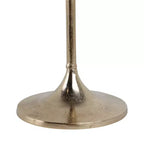 Elegante tavolino, tavolino da appoggio o comodino piccolo per l'arredamento della stanza - Tavolino da bevande sottile in metallo con piano in marmo e base a tromba
