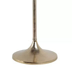Elegante tavolino, tavolino da appoggio o comodino piccolo per l'arredamento della stanza - Tavolino da bevande sottile in metallo con piano in marmo e base a tromba