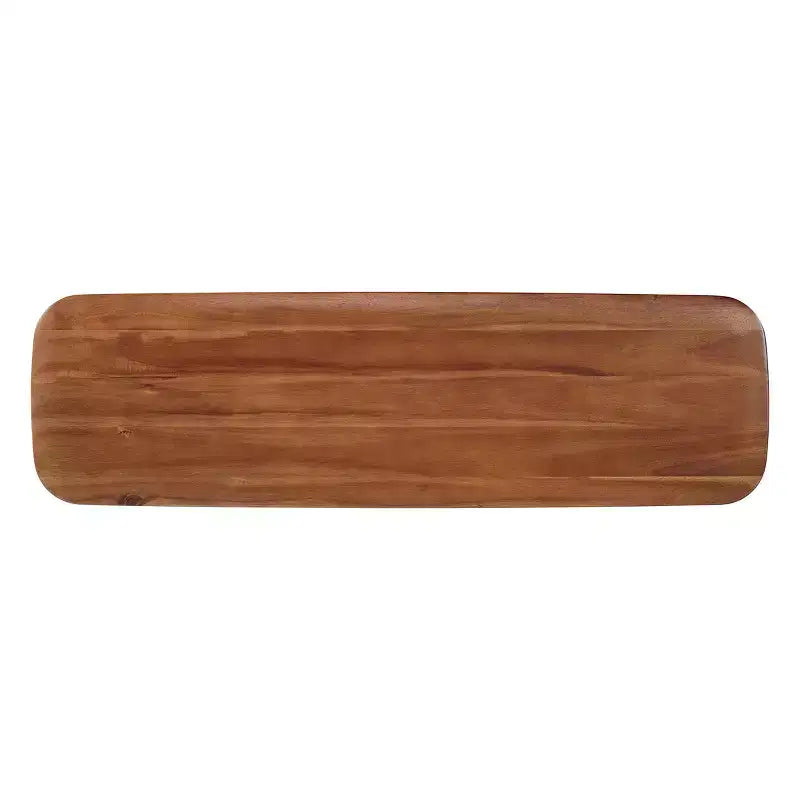 Panca in legno di acacia Alaterre Calais da 122 cm, colore castagno