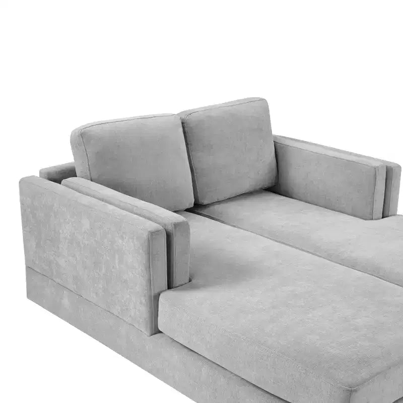 GDFStudio Ellen Chaise longue moderna in ciniglia da 53,5 pollici