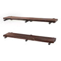 RESTORE Trail Brown 36 in. Shelves with Straight Brackets by Pipe Decor