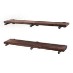 RESTORE Trail Brown 36 in. Shelves with Straight Brackets by Pipe Decor