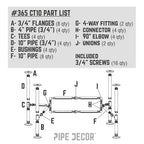 Tavolino Loop di PIPE DECOR