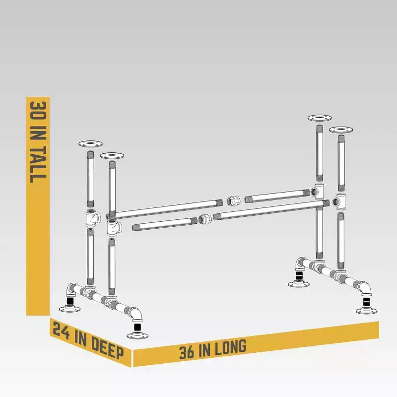 Tavolo da Cucina Bridge By PIPE DECOR
