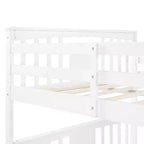 Letto a Castello Completo su Completo con Cassetti, Struttura per Letto a Castello in Legno di Dimensione Completa per Bambini Adolescenti Adulti, Convertibile in 2 Letti