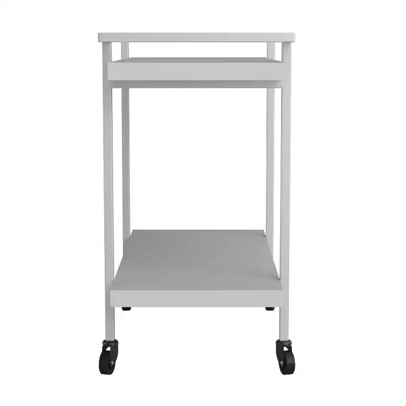 Carrello porta stampante e schedario a 2 ripiani Martha Stewart Liam con struttura in metallo