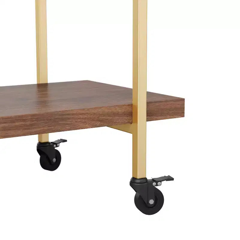 Carrello porta stampante e schedario a 2 ripiani Martha Stewart Liam con struttura in metallo