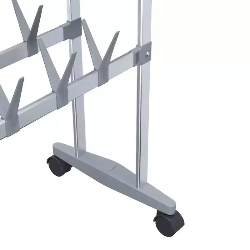 vidaXL Scarpiera con Ruote Argento 26x10.6x39.4
