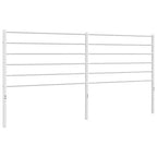 vidaXL 35.4-Inch Metal Headboard for King Size Beds, Durable Steel Construction Headboard for Modern Minimalist Bedroom, Easy Assembly, White