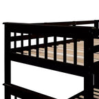 Letto a Castello per Bambini, con Materasso da Una Piazza e Mezza e da Una Piazza, con Scaletta Contenitore e Sponda di Sicurezza