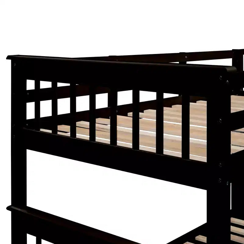 Letto a Castello per Bambini, con Materasso da Una Piazza e Mezza e da Una Piazza, con Scaletta Contenitore e Sponda di Sicurezza