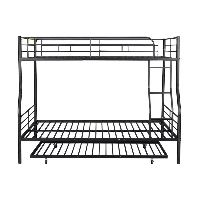 Letti a castello in metallo con letto estraibile, struttura a castello resistente per bambini, ragazzi e adulti