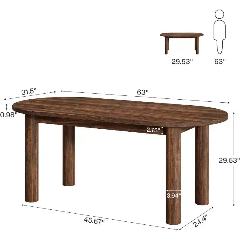 Scrivania direzionale Lantine 63, Scrivania per computer in legno, Grande tavolo da studio e scrittura, Postazione di lavoro per ufficio domestico/azienda