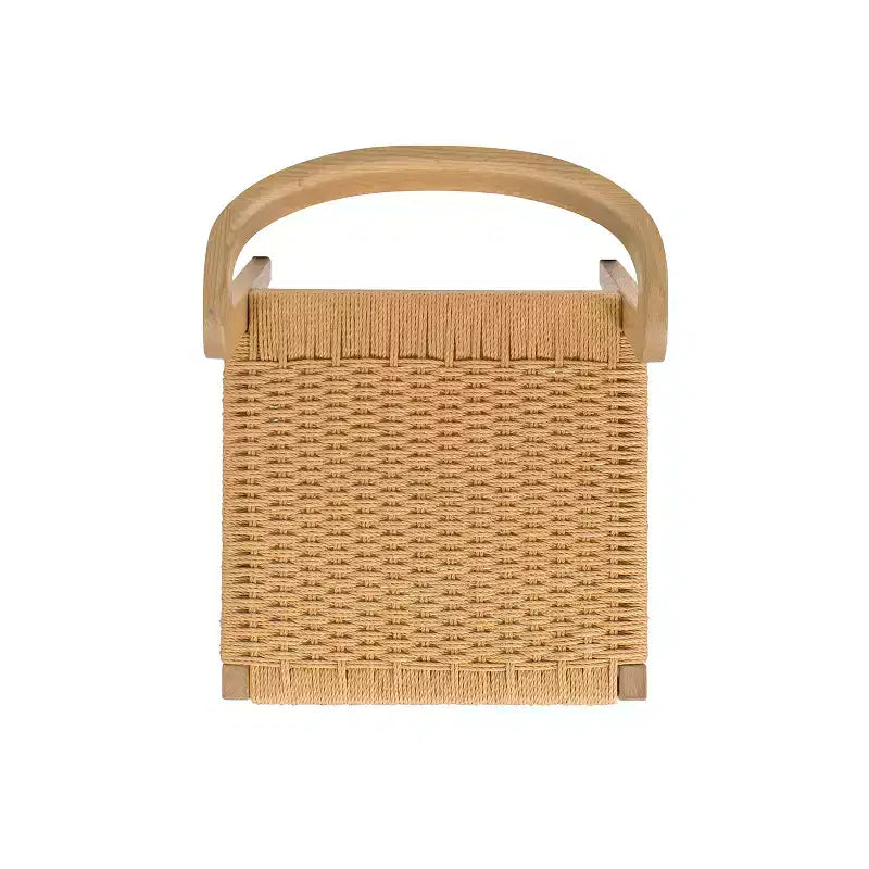Sedia da pranzo Capri in legno di rovere con seduta intrecciata