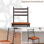Sgabello da bar, rivestimento in similpelle, struttura in metallo, design ergonomico, comoda seduta imbottita, schienale robusto, set da due