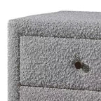 Comodino Royal Hampton 20 pollici, 2 cassetti, rivestimento Bouclé