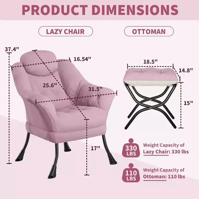 Poltrona reclinabile, sedie moderne da salotto, poltrona ergonomica da lettura con braccioli, poltrona comoda con poggiapiedi per camera da letto e ufficio
