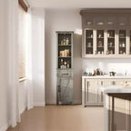 Armadietto da bagno alto, libreria stretta da 160 cm con cassetto per spazi ristretti