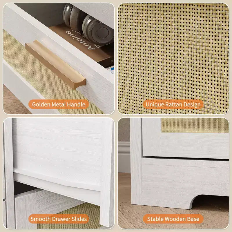 Cassettiera COZONY a 12 cassetti, comò moderno largo 160 cm con maniglie in legno, contenitore per camera da letto e mobile porta TV per soggiorno, corridoio