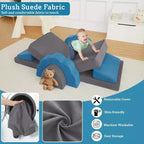 Divano Gioco Modulare per Bambini a 11 Pezzi, Divano Sezionale per Bambini, Divano in Schiuma Convertibile per Sala Giochi e Camera da Letto