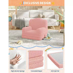 Divano pieghevole 2 in 1 per bambini GustoWave, comoda poltrona per bambini, divano convertibile in lettino, mobili per bambini per la sala giochi
