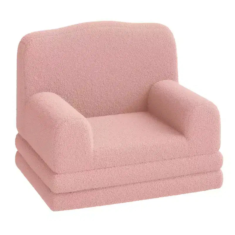 Divano pieghevole 2 in 1 per bambini GustoWave, comoda poltrona per bambini, divano convertibile in lettino, mobili per bambini per la sala giochi
