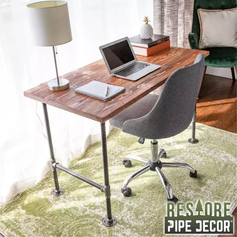 Scrivania da ufficio in legno massello di cedro RESTORE Sunset di Pipe Decor