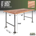 Scrivania da ufficio in legno massello di cedro RESTORE Sunset di Pipe Decor