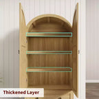 Dispensa da Cucina, Mobile Dispensa Alto 72 Pollici con Arco, Armadietto Multiuso in Legno Stile Rustico con Cassetti, Armadio Moderno Stile Fattoria