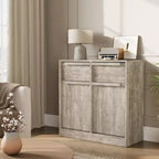 Credenza Buffet con 2/4 Cassetti, Mobile da Caffè Grande 31.5/62 con Contenitore, Tavolo Buffet Moderno per Cucina e Sala da Pranzo
