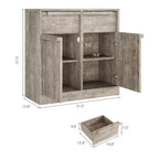 Credenza Buffet con 2/4 Cassetti, Mobile da Caffè Grande 31.5/62 con Contenitore, Tavolo Buffet Moderno per Cucina e Sala da Pranzo