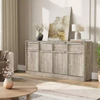 Credenza Buffet con 2/4 Cassetti, Mobile da Caffè Grande 31.5/62 con Contenitore, Tavolo Buffet Moderno per Cucina e Sala da Pranzo