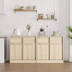 Credenza Buffet con 2/4 Cassetti, Mobile da Caffè Grande 31.5/62 con Contenitore, Tavolo Buffet Moderno per Cucina e Sala da Pranzo