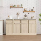 Credenza Buffet con 2/4 Cassetti, Mobile da Caffè Grande 31.5/62 con Contenitore, Tavolo Buffet Moderno per Cucina e Sala da Pranzo