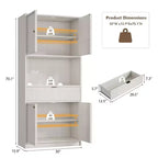 Dispensa alta da cucina, Mobile dispensa da 70 con piano di lavoro, Armadio da cucina con ante e cassetti, Credenza autoportante