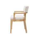 Christopher Knight Home Amelia, sedie da pranzo imbottite in boucle in stile moderno di metà secolo con braccioli a forma di U (set da 2)