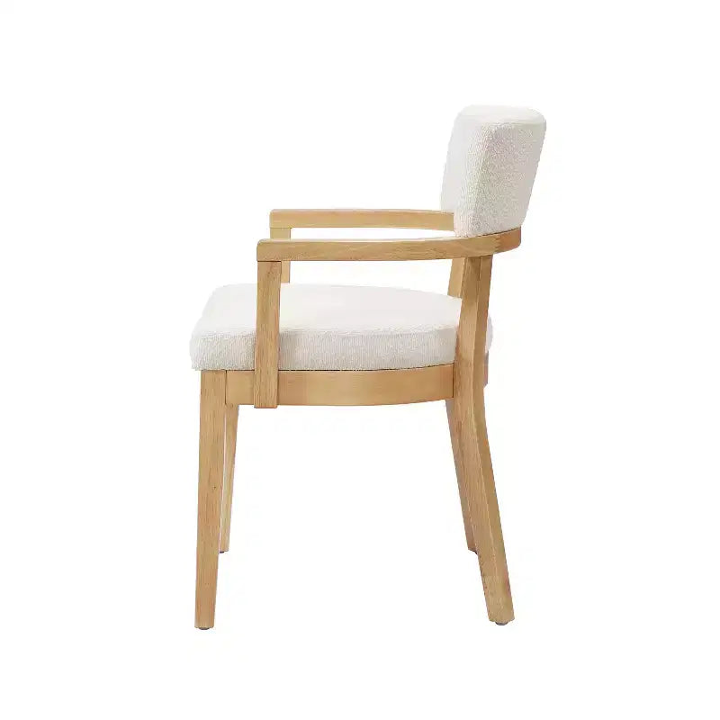 Christopher Knight Home Amelia, sedie da pranzo imbottite in boucle in stile moderno di metà secolo con braccioli a forma di U (set da 2)