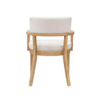 Christopher Knight Home Amelia, sedie da pranzo imbottite in boucle in stile moderno di metà secolo con braccioli a forma di U (set da 2)