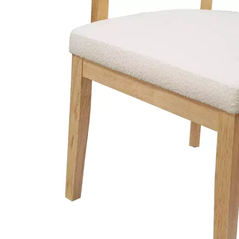 Christopher Knight Home Amelia, sedie da pranzo imbottite in boucle in stile moderno di metà secolo con braccioli a forma di U (set da 2)