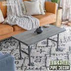 RESTORE Tavolo da caffè in legno massello Riverstone Grey di Pipe Decor