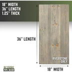 RESTORE Tavolo da caffè in legno massello Riverstone Grey di Pipe Decor