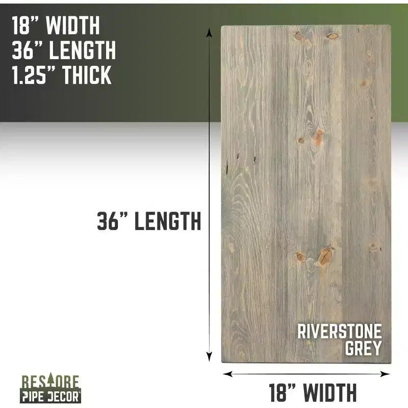 RESTORE Tavolo da caffè in legno massello Riverstone Grey di Pipe Decor