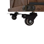 Tavolino da caffè Marrone Abete massiccio, MDF, acciaio 90,9 x 51,1 x 38,1 cm