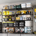 Scaffalature a 5 livelli Unità di scaffalatura in metallo, scaffali in filo regolabili, scaffali da garage resistenti autoportanti