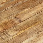Set di 2 Tavolini da Caffè in Legno di Mango Naturale, Nero