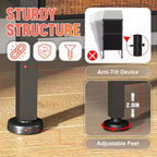 Cassettiera per Vestiti in Tessuto a 5/8/9 Cassetti BestMassage con Piano in Legno, Mobiletto Contenitore Versatile con Struttura in Acciaio