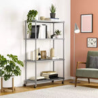 Scaffalatura in acciaio a 4 ripiani HOME di Seville Classics con fodere per ripiani, 36 L x 14 P x 56,5 H