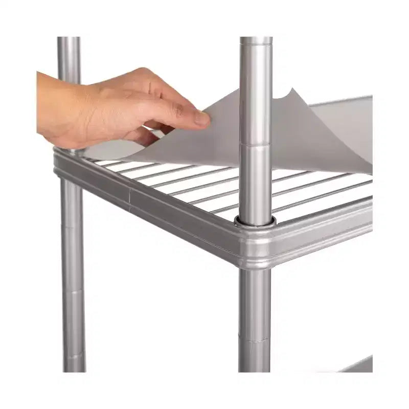 Scaffalatura in acciaio a 4 ripiani HOME di Seville Classics con fodere per ripiani, 36 L x 14 P x 56,5 H